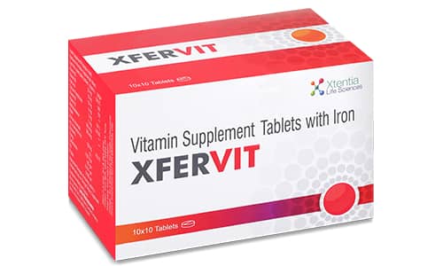 Vitamin Supplement Tablets with Iron XFERVIT